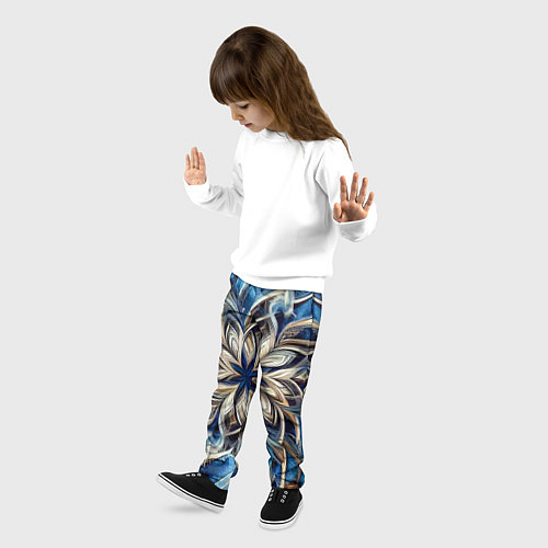 Детские брюки Джинса и цветочный орнамент - нейросеть / 3D-принт – фото 3