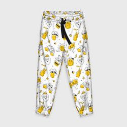 Брюки детские Хиппи бла бла, цвет: 3D-принт
