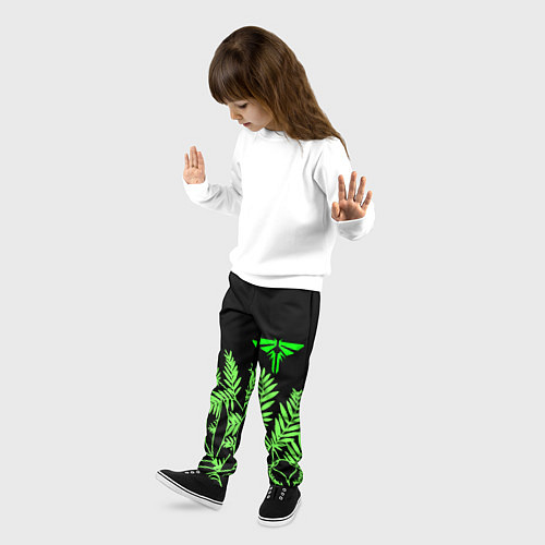 Детские брюки The Last of Us acid logo / 3D-принт – фото 3