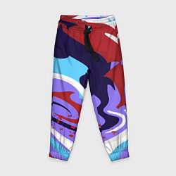 Брюки детские Клякса абстракция, цвет: 3D-принт