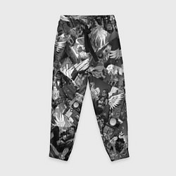 Брюки детские Городской ангел с крыльями в стиле аниме, цвет: 3D-принт