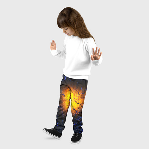 Детские брюки Абстракция зарождение звезды / 3D-принт – фото 3