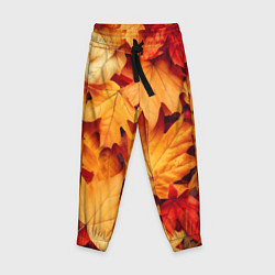Брюки детские Осенние кленовые листья, цвет: 3D-принт