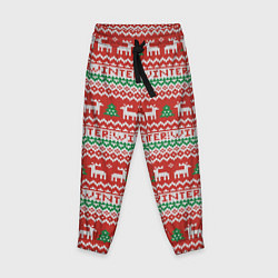 Брюки детские Deer christmas pattern, цвет: 3D-принт
