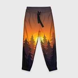 Брюки детские Лес - ночь, цвет: 3D-принт