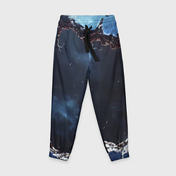 Брюки детские Объемная дыра в стене текстура, цвет: 3D-принт