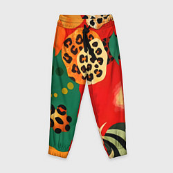 Брюки детские Анималистичный африканский паттерн, цвет: 3D-принт