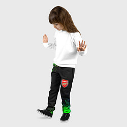 Брюки детские Arsenal неоновые краски, цвет: 3D-принт — фото 2