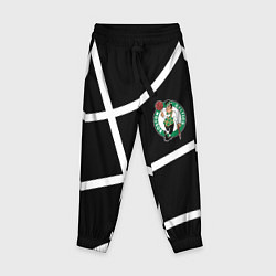 Брюки детские Boston Celtics black, цвет: 3D-принт