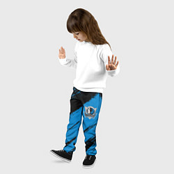 Брюки детские Даллас Маверикс - черно синий, цвет: 3D-принт — фото 2