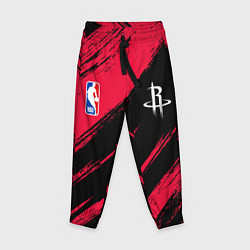 Брюки детские Хьюстон Рокетс - цвета команды, цвет: 3D-принт