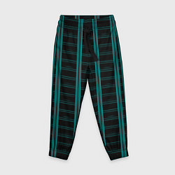 Брюки детские Color blue dark stripe, цвет: 3D-принт