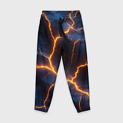 Брюки детские Молния на камуфляжной текстуре, цвет: 3D-принт