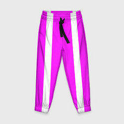Детские брюки Color white pink stripes