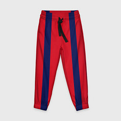 Детские брюки Color black red stripes