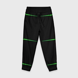 Детские брюки Color black green orange stripes