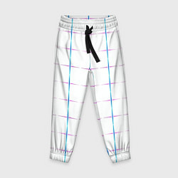 Брюки детские Color white blue stripes, цвет: 3D-принт