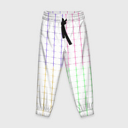 Брюки детские Color white multicolored stripes, цвет: 3D-принт