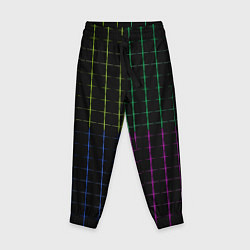 Брюки детские Color black multicolored stripes, цвет: 3D-принт