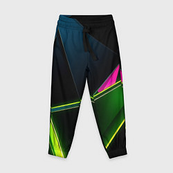 Брюки детские Неоновое освещение, цвет: 3D-принт