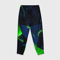 Детские брюки Neon tile green