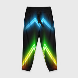 Брюки детские Neon multicolored lines, цвет: 3D-принт