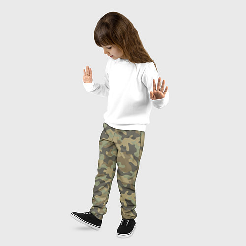 Детские брюки Камуфляж: хаки / 3D-принт – фото 3
