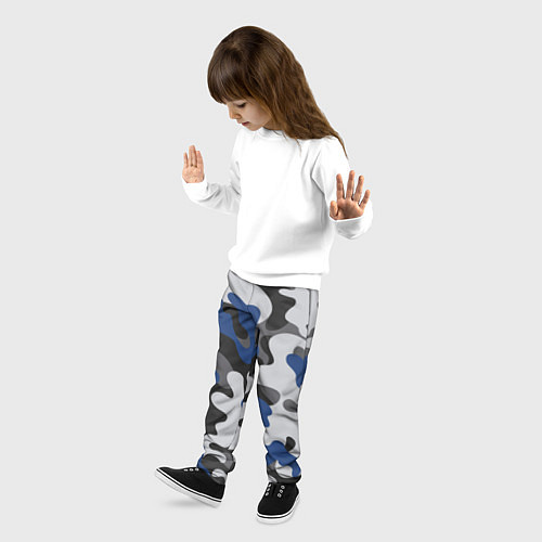 Детские брюки Зимний камуфляж / 3D-принт – фото 3