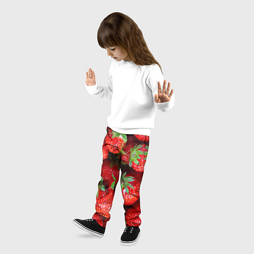 Детские брюки Клубничная / 3D-принт – фото 3