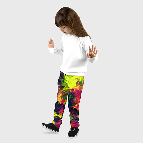 Детские брюки Кислотный взрыв / 3D-принт – фото 3