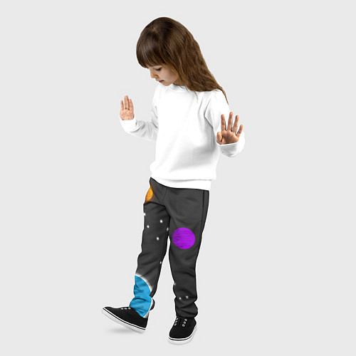 Детские брюки Космос / 3D-принт – фото 3