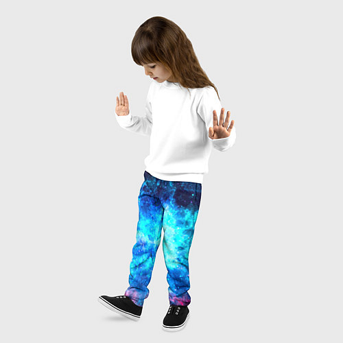 Детские брюки Голубая вселенная / 3D-принт – фото 3