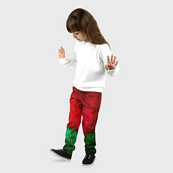 Брюки детские Grunge color, цвет: 3D-принт — фото 2