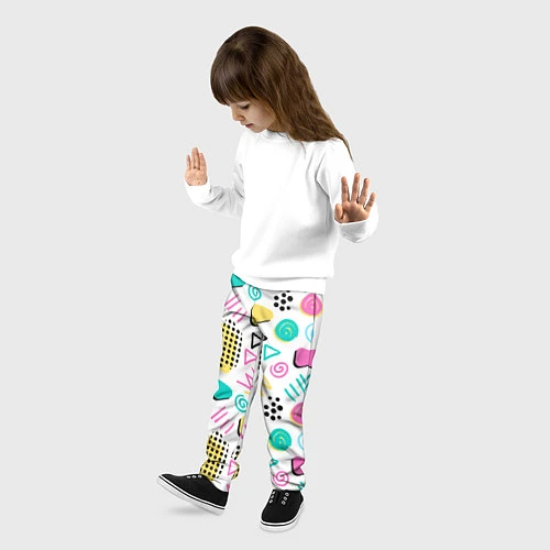 Детские брюки Поп-арт / 3D-принт – фото 3
