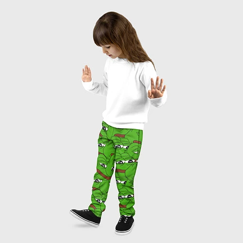 Детские брюки Sad frogs / 3D-принт – фото 3