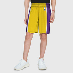 Шорты детские Lakers, цвет: 3D-принт — фото 2