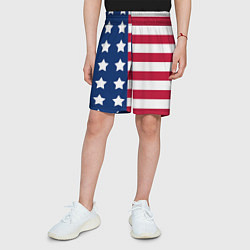 Шорты детские USA Flag, цвет: 3D-принт — фото 2