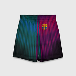 Шорты детские Barcelona FC: Abstract 2018, цвет: 3D-принт