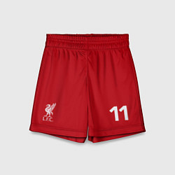 Шорты детские FC Liverpool: Salah Home 18/19, цвет: 3D-принт