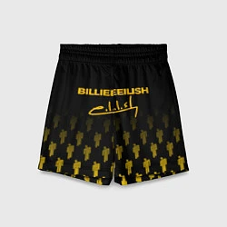 Детские шорты Billie Eilish: Yellow & Black Autograph