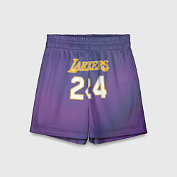 Шорты детские Los Angeles Lakers Kobe Brya, цвет: 3D-принт