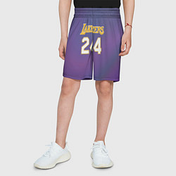 Шорты детские Los Angeles Lakers Kobe Brya, цвет: 3D-принт — фото 2