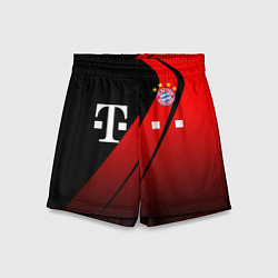 Шорты детские FC Bayern Munchen Форма, цвет: 3D-принт