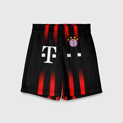 Шорты детские FC Bayern Munchen, цвет: 3D-принт