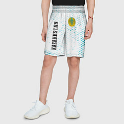 Шорты детские KAZAKHSTAN КАЗАХСТАН, цвет: 3D-принт — фото 2