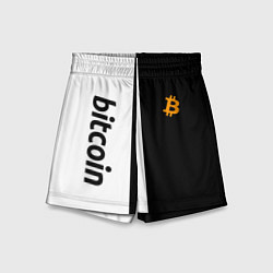Шорты детские БИТКОИН BITCOIN Z, цвет: 3D-принт