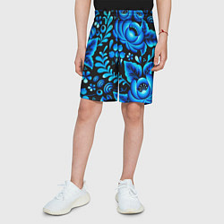 Шорты детские Гжель, цвет: 3D-принт — фото 2
