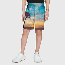 Шорты детские Пейзаж, цвет: 3D-принт — фото 2