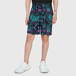 Шорты детские Яркий абстрактный узор, цвет: 3D-принт — фото 2