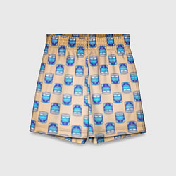 Шорты детские Сгущенка паттерн, цвет: 3D-принт